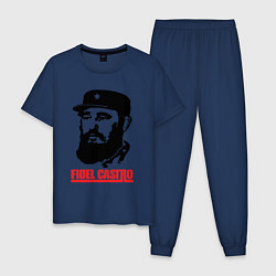 Пижама хлопковая мужская Fidel Castro, цвет: тёмно-синий