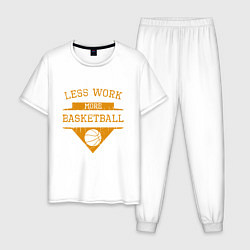 Мужская пижама Less work more Basketball