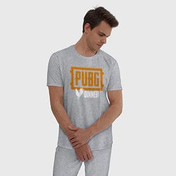 Пижама хлопковая мужская PUBG 3, цвет: меланж — фото 2