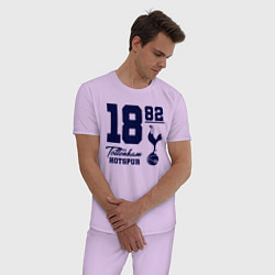 Пижама хлопковая мужская FC Tottenham 1882, цвет: лаванда — фото 2