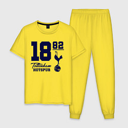 Пижама хлопковая мужская FC Tottenham 1882, цвет: желтый