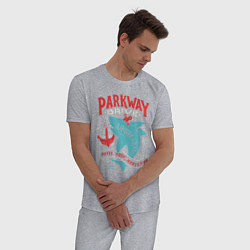 Пижама хлопковая мужская Parkway Drive: Unbreakable, цвет: меланж — фото 2