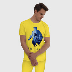 Пижама хлопковая мужская Storm Anthem, цвет: желтый — фото 2