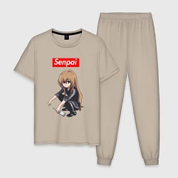 Пижама хлопковая мужская Senpai Gop-Stop, цвет: миндальный