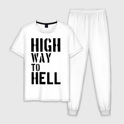 Мужская пижама High way to hell