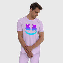 Пижама хлопковая мужская MARSHMELLO, цвет: лаванда — фото 2