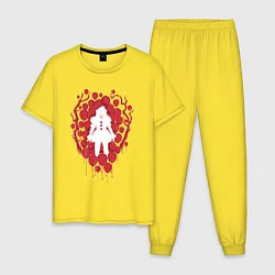 Пижама хлопковая мужская Pennywise, цвет: желтый