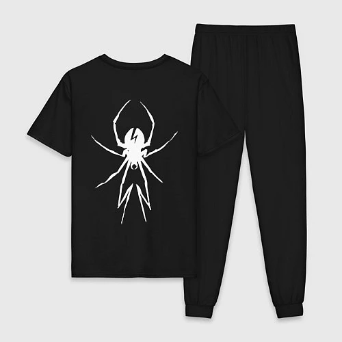 Мужская пижама My Chemical Romance spider на спине / Черный – фото 2