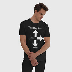 Пижама хлопковая мужская Three Days Grace, цвет: черный — фото 2