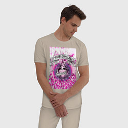Пижама хлопковая мужская Three Days Grace art, цвет: миндальный — фото 2