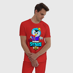 Пижама хлопковая мужская BRAWL STARS MRP, цвет: красный — фото 2