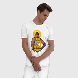 Пижама хлопковая мужская Kobe Bryant 24, цвет: белый — фото 2