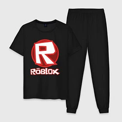 Пижама хлопковая мужская ROBLOX, цвет: черный
