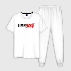 Пижама хлопковая мужская LIMP BIZKIT, цвет: белый