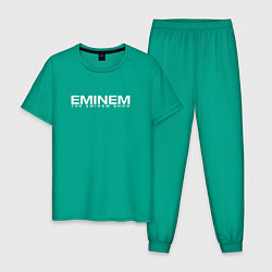 Пижама хлопковая мужская EMINEM, цвет: зеленый