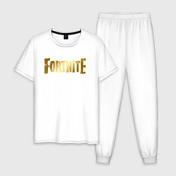 Пижама хлопковая мужская FORTNITE 2, цвет: белый