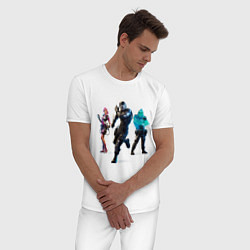 Пижама хлопковая мужская Fortnite Фортнайт, цвет: белый — фото 2