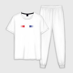 Пижама хлопковая мужская PFC CSKA, цвет: белый