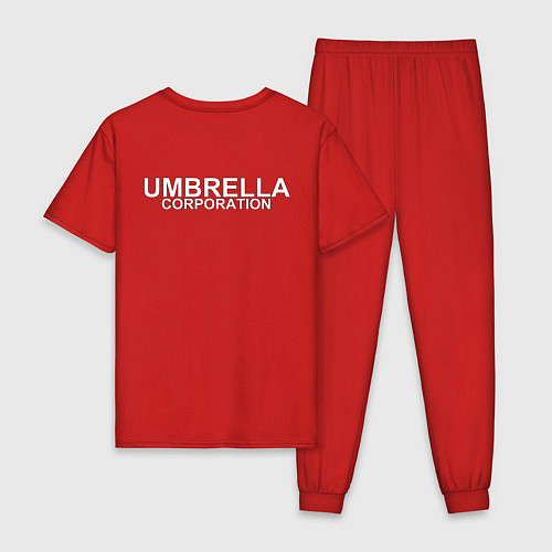 Мужская пижама UMBRELLA CORP НА СПИНЕ / Красный – фото 2