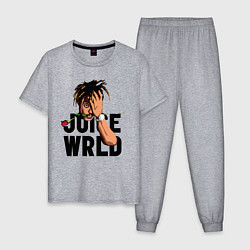 Пижама хлопковая мужская Juice WRLD, цвет: меланж