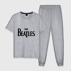 Пижама хлопковая мужская The Beatles, цвет: меланж