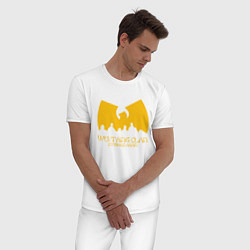 Пижама хлопковая мужская Wu-Tang Clan, цвет: белый — фото 2