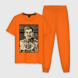Пижама хлопковая мужская Сталин Oko, цвет: оранжевый