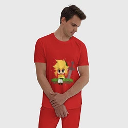 Пижама хлопковая мужская The Legend of Zelda, цвет: красный — фото 2
