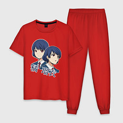 Пижама хлопковая мужская Rui Tachibana, цвет: красный