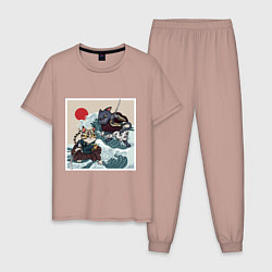 Мужская пижама Битва японских котов Z