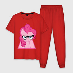 Пижама хлопковая мужская Pinky Pie hipster, цвет: красный