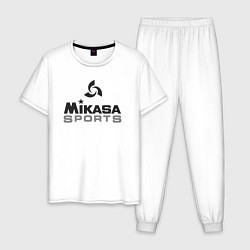 Пижама хлопковая мужская MIKASA SPORTS, цвет: белый