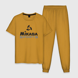 Пижама хлопковая мужская MIKASA SPORTS, цвет: горчичный