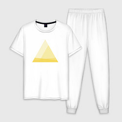 Мужская пижама Градиентный треугольник 5