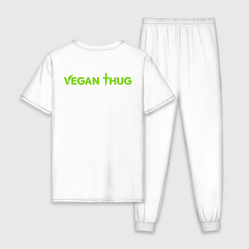 Мужская пижама Vegan Thug / Белый – фото 2