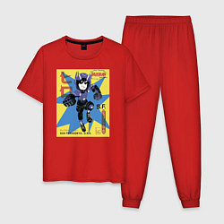 Пижама хлопковая мужская Hiro Hamada, цвет: красный