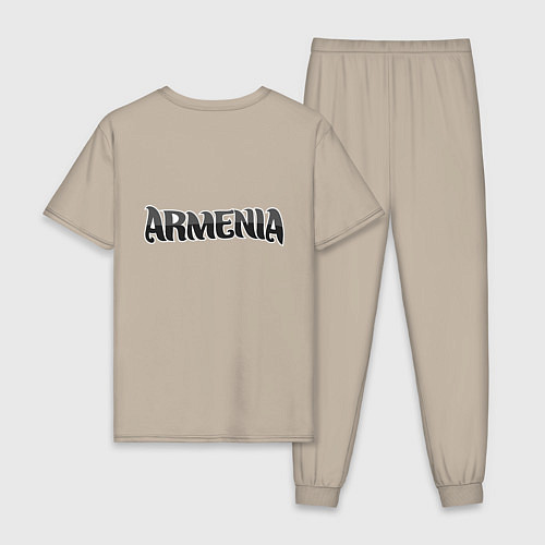 Мужская пижама Армения / Миндальный – фото 2