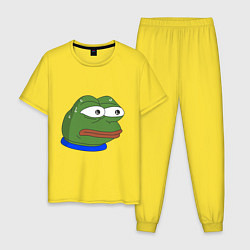 Пижама хлопковая мужская Pepe MonkaS, цвет: желтый