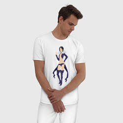 Пижама хлопковая мужская Мерлин, цвет: белый — фото 2