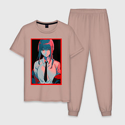 Мужская пижама Макима человек бензопила Red