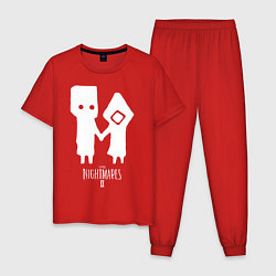 Пижама хлопковая мужская LITTLE NIGHTMARES 2, цвет: красный