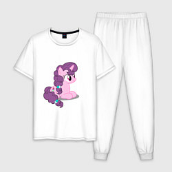 Пижама хлопковая мужская Pony Pink Mammal Purple - Litt, цвет: белый