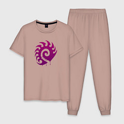 Мужская пижама Zerg logo Purple