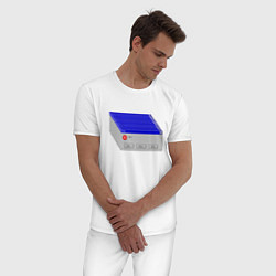 Пижама хлопковая мужская Ошибка Windows 95, цвет: белый — фото 2