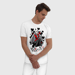 Пижама хлопковая мужская Kakegurui Безумный азарт, цвет: белый — фото 2