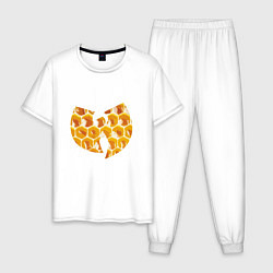 Пижама хлопковая мужская Wu-Tang Honey, цвет: белый