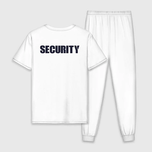 Мужская пижама ОХРАНА SECURITY Z / Белый – фото 2