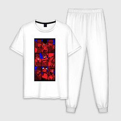 Пижама хлопковая мужская TF2 Team, цвет: белый