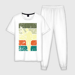 Пижама хлопковая мужская Джеймс Бонд, цвет: белый