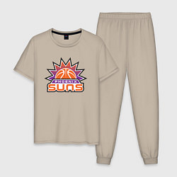 Пижама хлопковая мужская Phoenix Suns, цвет: миндальный